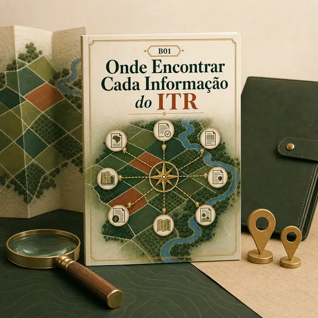 Mockup do bônus Onde Encontrar Cada Informação do ITR