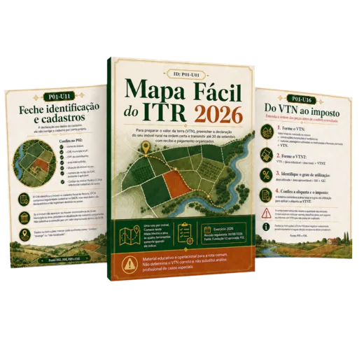 Prévia visual do plano básico do Mapa Fácil do ITR 2026